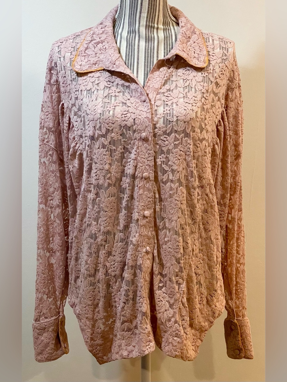 Free People Floral Lace Top